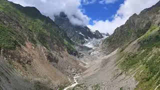 Chalaadi glacier in Svaneti, Georgia. Part 3. Flight