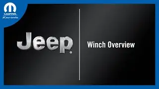 Winch Overview | How To | 2024 Jeep Wrangler and Jeep Wrangler 4xe