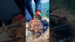 #food #survival #outdoorcooking #satisfying
