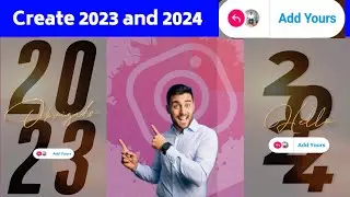 How to Create Thanks 2023 Add yours story template on Instagram !! Hello 2024 Add Yours Templates