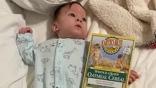 Baby Sky’s First Attempt at Solid Food!
