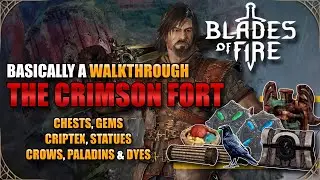 The Crimson Fort - Gems, Statues, Criptex, Crow, Paladin & Dye Locations - Blades Of Fire Guide