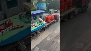 Transport workboat and floater for Africa client for river dredging #chinadredgepump