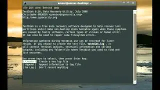 Recover deleted partitions using Testdisk in Ubuntu