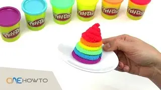 Make a Play Doh Rainbow Swirl Ice Cream