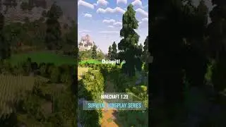 Minecraft 1.20 Survival | Fields, Crops & Pines | Lush Pathways | Custom Builds | #shorts
