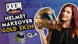 DOOM ETERNAL Collector&rsquo;s Edition Helmet Makeover! Part One: Gold Skin | Cosplay Tutorial