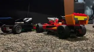 Lego F1 slow motion crashes (moc)
