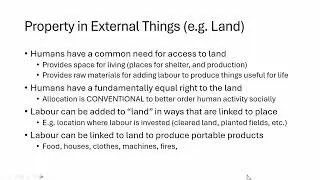 Realist Property Theory 02: Properties of Land