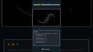 🦎Reptile-Style Interactive Cursor | #coding #shayanxcoding