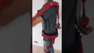 first bicep done, now the rest #exoskeleton #3dprinting #test #cyborg #exosuit #maker #stampa3d