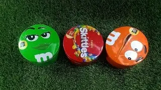 Satisfying Video | Unpacking 2 M&M'S and 1 Skittles Boxes with Candy ASMR