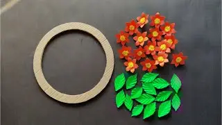 Diy Easy Paper Flower Wall Hanging || Wall Decoration idea || Paper Craft for Home Decoration