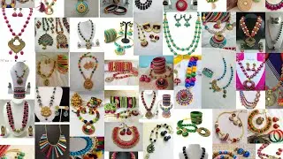 Latest necklace collection//Silk thread necklace Jewel model//#UMACRAFTWORLD