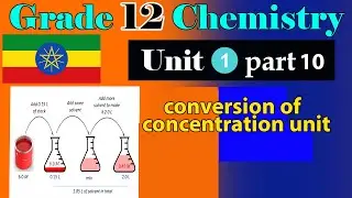 Ethiopian Grade 12 Chemistry Unit 1_part_10 conversion of concentration unit ( ተሻሽሎ የቀረበ)
