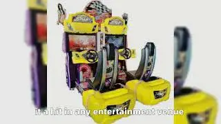 Commercial 32 Inch Luxury Outrun Arcade Simulator Coin Operated Car Racing Game Machine 220V Metal C