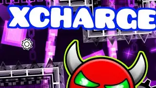 (LIVE) Geometry Dash Hard Demon - XCharge (by Miniman and TrueOmega)
