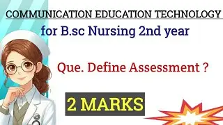 Assessment Definition ! CET ! Bsc2nd year ! #study #bscnursing #explorepage #education #viralvideo