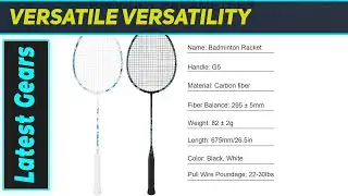 DQWERL Badminton Racket Set of 2: The Perfect Starter Pack for Instant Fun!