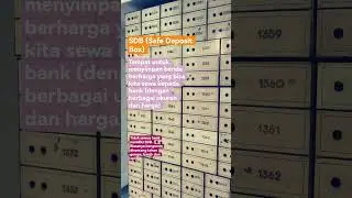 Safe Deposit Box tempat untuk menyimpan benda berharga dengan menyewa#safedepositbox #mindfulfinance