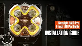 Novsight HALO Pro 8-inch LED Pod Lights installation Guide - Step-by-step Full video