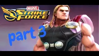 marvel strike force gameplay (blitz+thor)