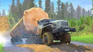 REVEALED: Why Logging Trucks Risk Cliff Roads with Giant Trees