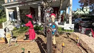 Spooky Halloween Decorations in Lambertville, New Jersey | Haunted House Tour