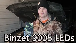 Binzet 9005 LED headlight how to install plus review on 2003 Chevrolet Trailblazer