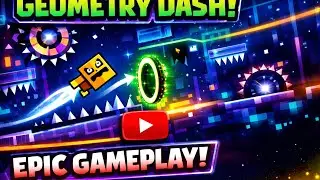 Epic gameplay of geometry dash
