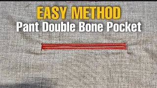 Double bone pocket// pant ki double bone pocket kese banae//Bone banane ka aasan tarika //
