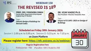The Revised IS 1893:2025 &ndash; Webinar on Implementation Impact on building design : Friday 30th Jan 2pm