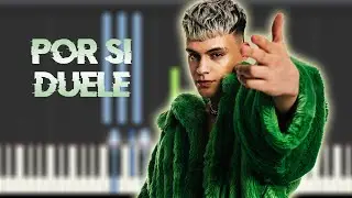 ALMACOR - POR SI DUELE | Instrumental Piano Tutorial / Partitura / Karaoke / MIDI