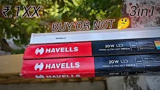 Havells 20W 3 in 1 LED Batten Tubelight|Energy Efficient|Three Color Temperatures full review video 
