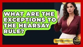 What Are The Exceptions To The Hearsay Rule? - Courtroom Chronicles