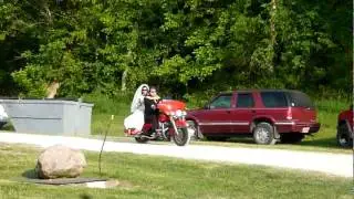 Harley Davidson Wedding Entrance.flv