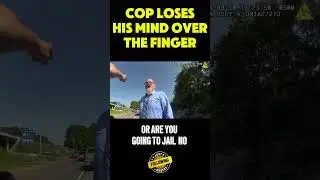 Cop Freaks Out Over Finger!