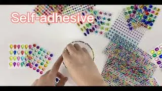 Bling Crystal Diamond Rhinestone Stickers for Festival, Phone Case, Body, Makeup