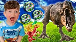 Dino Strike 5 Surprise Eggs Glow in the Dark! Dinosaur Toys by Zuru