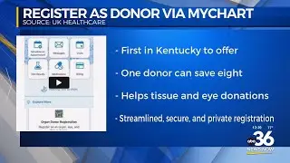 U.K. Healthcare offers donor registry through MyChart