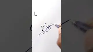 L letter signature making idea #stylishsignature #howtosign #handwriting