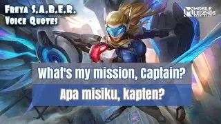 Freya S.A.B.E.R. Manhunter Voice and Quotes Mobile Legends dan Artinya