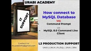 How connect to MySQL database via Command Prompt | MySQL 8.0 Command Line Client