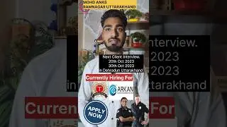 Success Story - Mohd Anas From Ramnagar Uttarakhand - Getting Transguard Group - Security Guard Visa