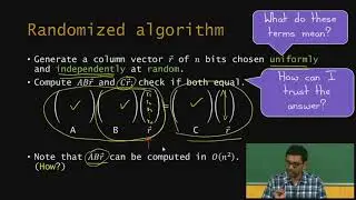 Introduction to Probability - Verifying Matrix Multipilication