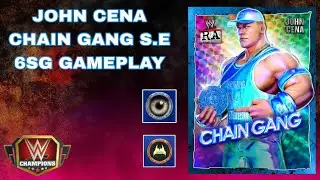 JOHN CENA CHAIN GANG S.E 6SG GAMEPLAY WWE CHAMPIONS GAME | VISCERA PLATE GAMEPLAY | WWE CHAMPIONS