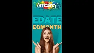 How to Use EDATE and EOMONTH Function in Excel | Syntax of EDATE and EOMONTH | #shorts #excel