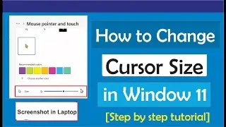 How to Change Cursor Size in Windows 11 (Increase and Decrease)