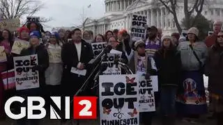 WATCH: Minnesota activist rally at U.S. Capitol to cut ICE funding
