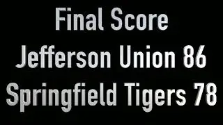 1970-71 Springfield Tigers vs Jefferson Union Yellowjackets